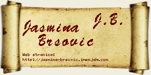 Jasmina Bršović vizit kartica